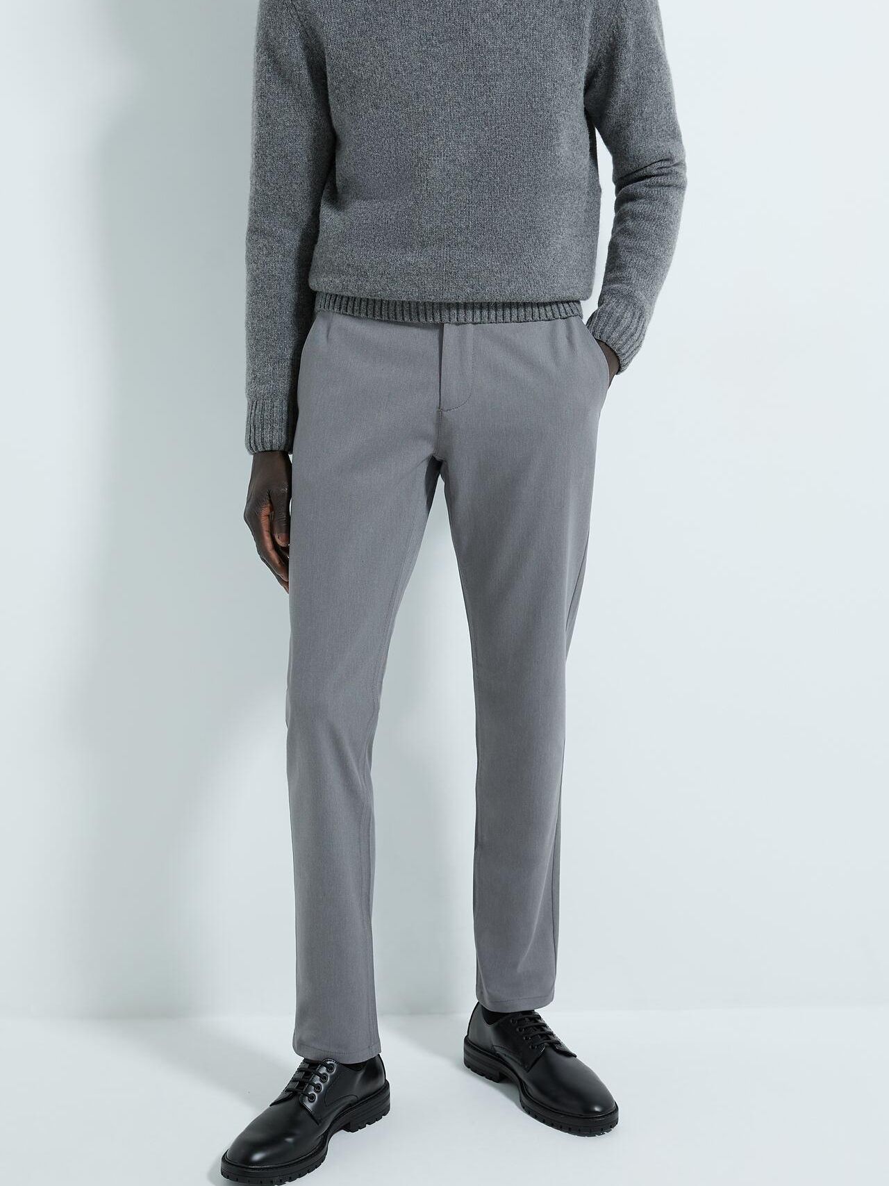 

Брюки Zara XAZ239397WENF  Серые, Брюки Zara XAZ239397WENF 48 Серые
