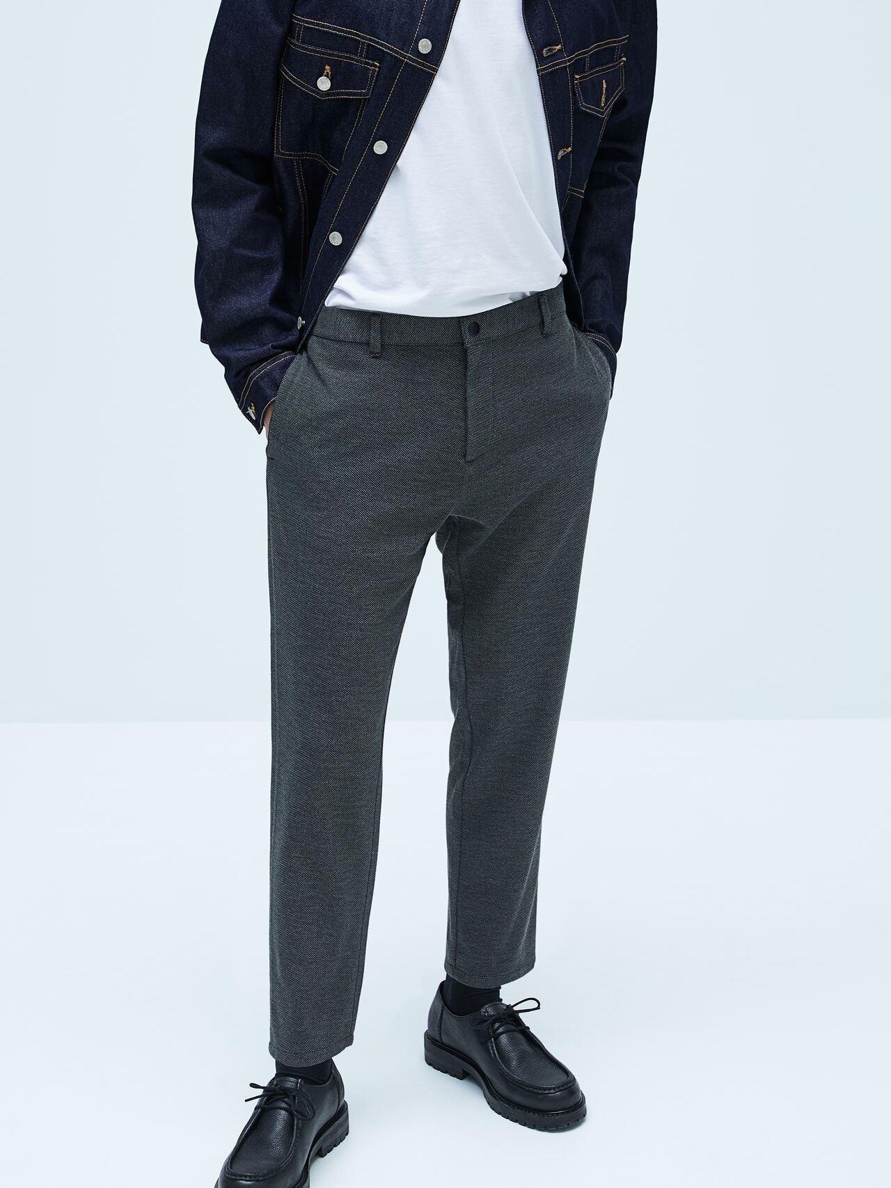 

Брюки Zara XAZ239453QAWH S Темно-серые