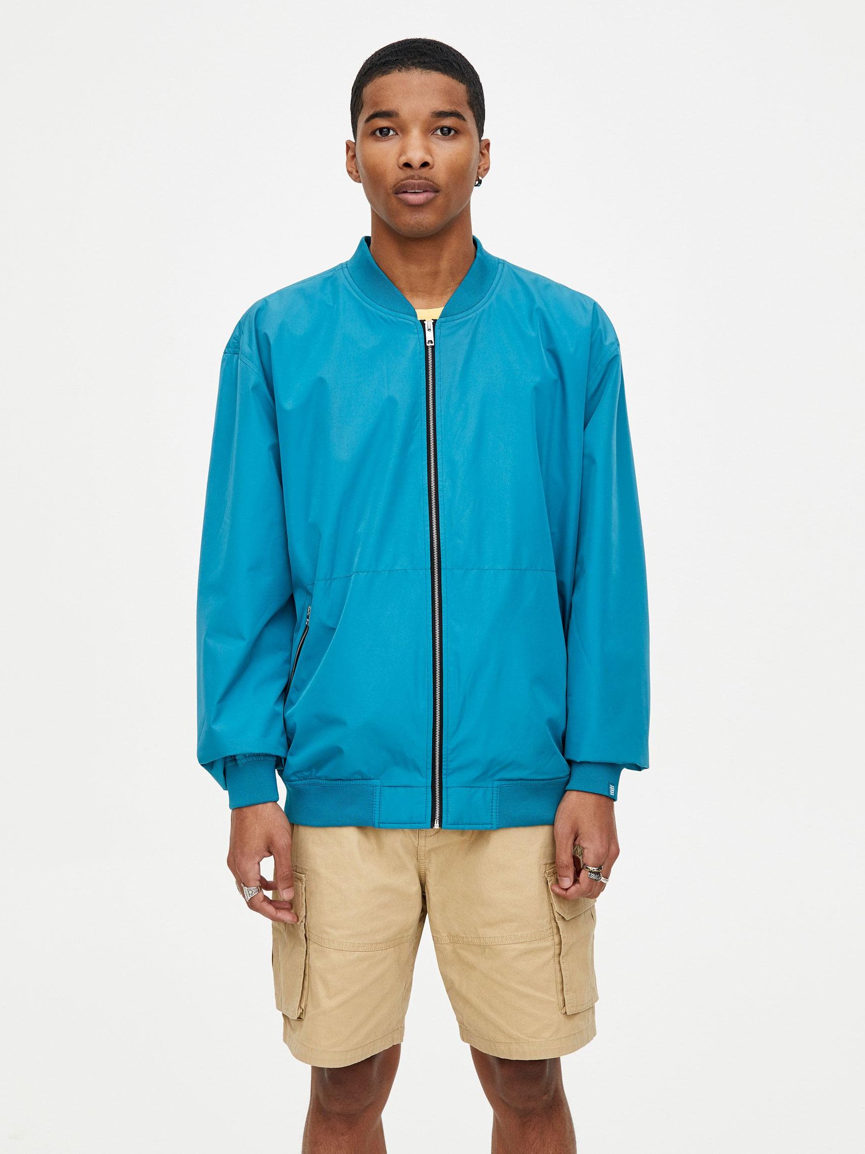 

Бомбер Pull & Bear XAZ240845UDCM M Бирюзовый