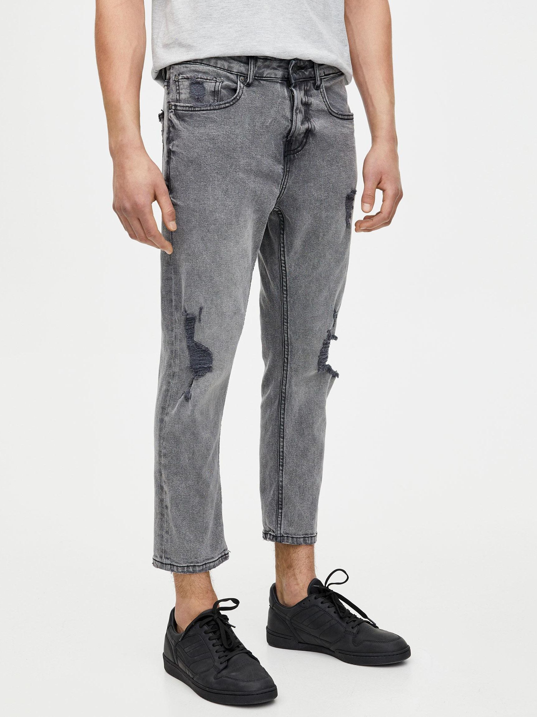 

Джинсы Pull & Bear XAZ260059DFST  Темно-серые, Джинсы Pull & Bear XAZ260059DFST 36 Темно-серые
