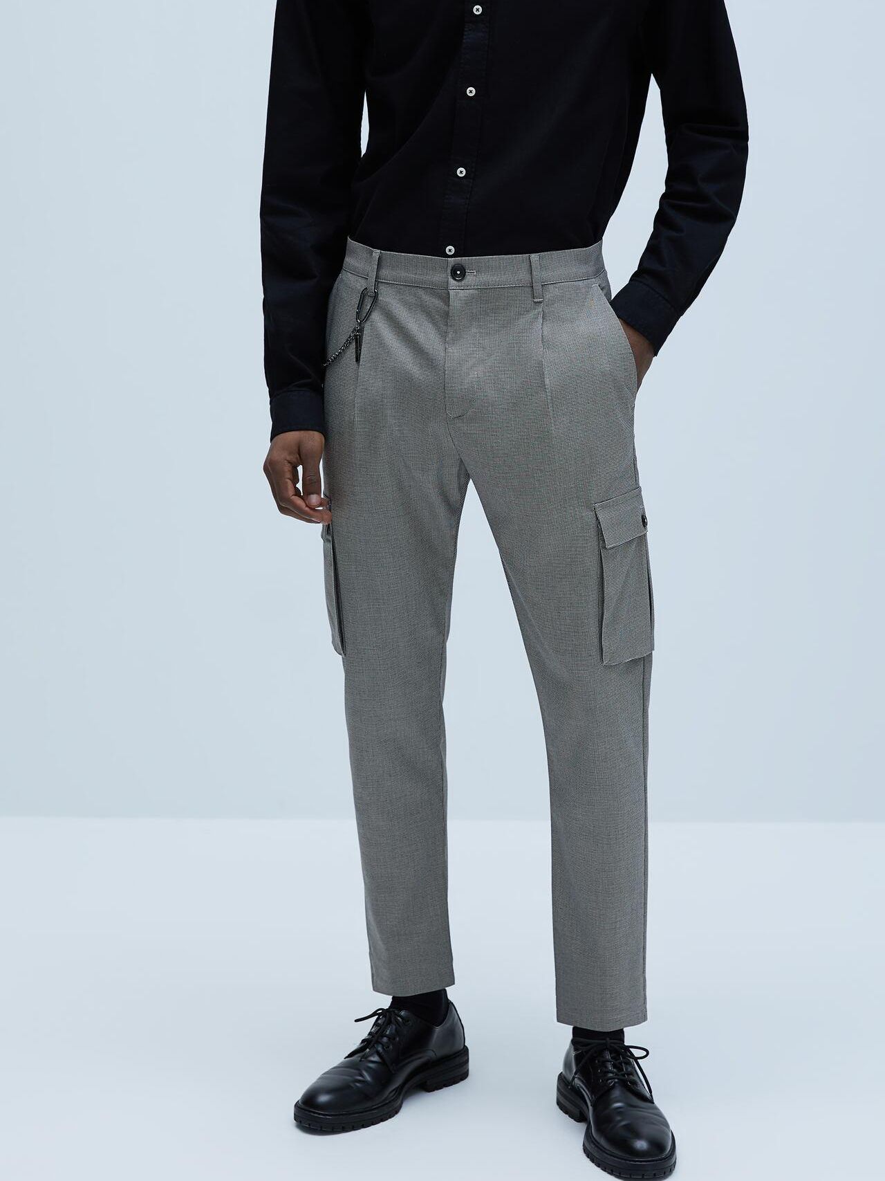 

Брюки Zara XAZ264105DBGN  Серые, Брюки Zara XAZ264105DBGN 44 Серые