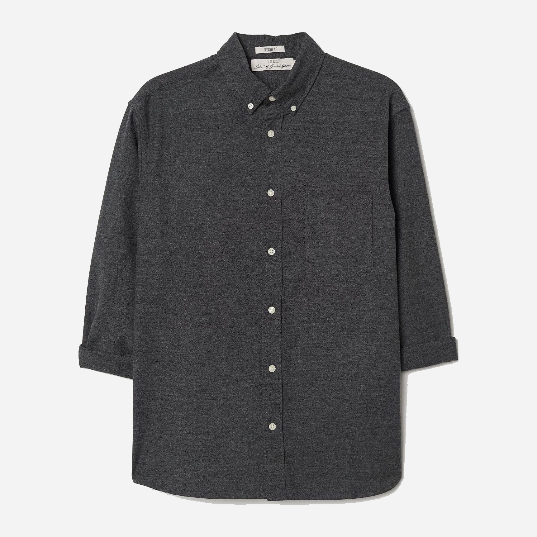 

Рубашка H&M XAZ279385VJQD M Темно-серая