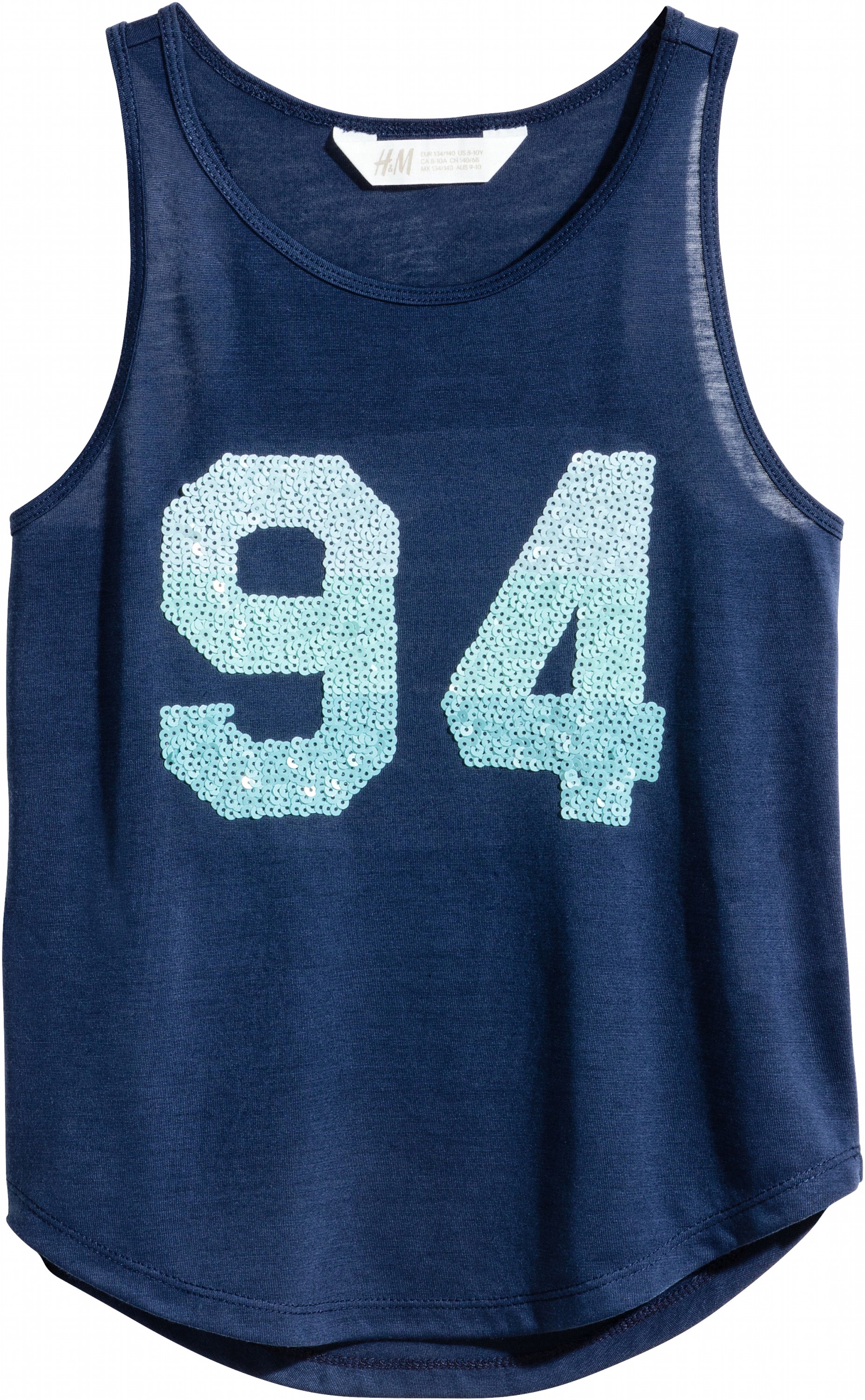 

Майка H&M 75069066 134-140 см Синяя