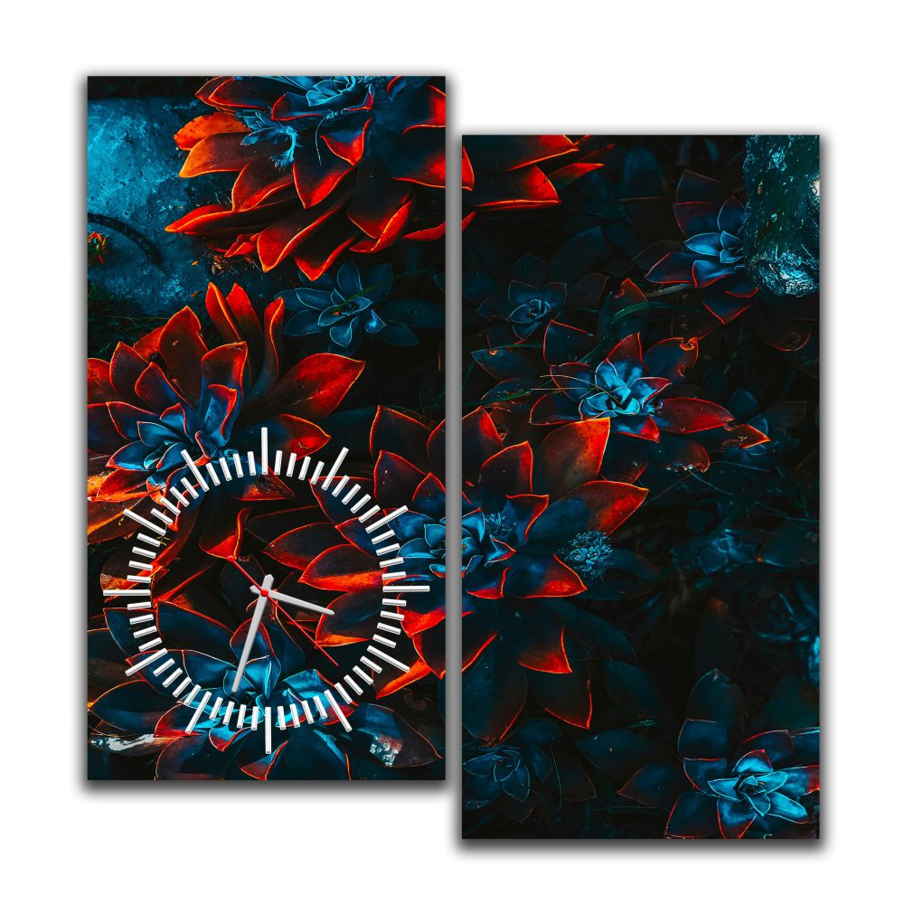 

Модульные настенные часы IdeaClock МА 07 Flowers, 65х60 см