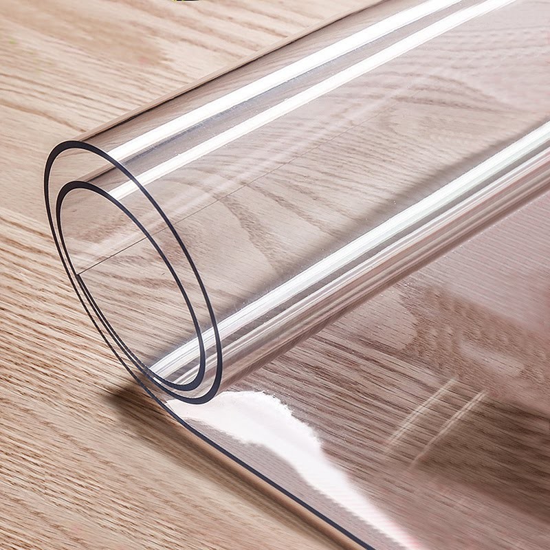 

Мягкое (гибкое, жидкое) стекло защитная скатерть для мебели Soft Glass размеры 2.2х1.8 м (толщина 1.5мм) Прозрачная