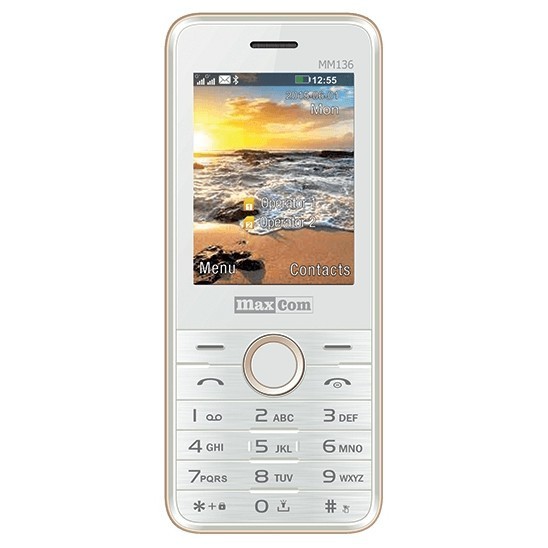 

Мобильный телефон Maxcom MM136 White-Gold