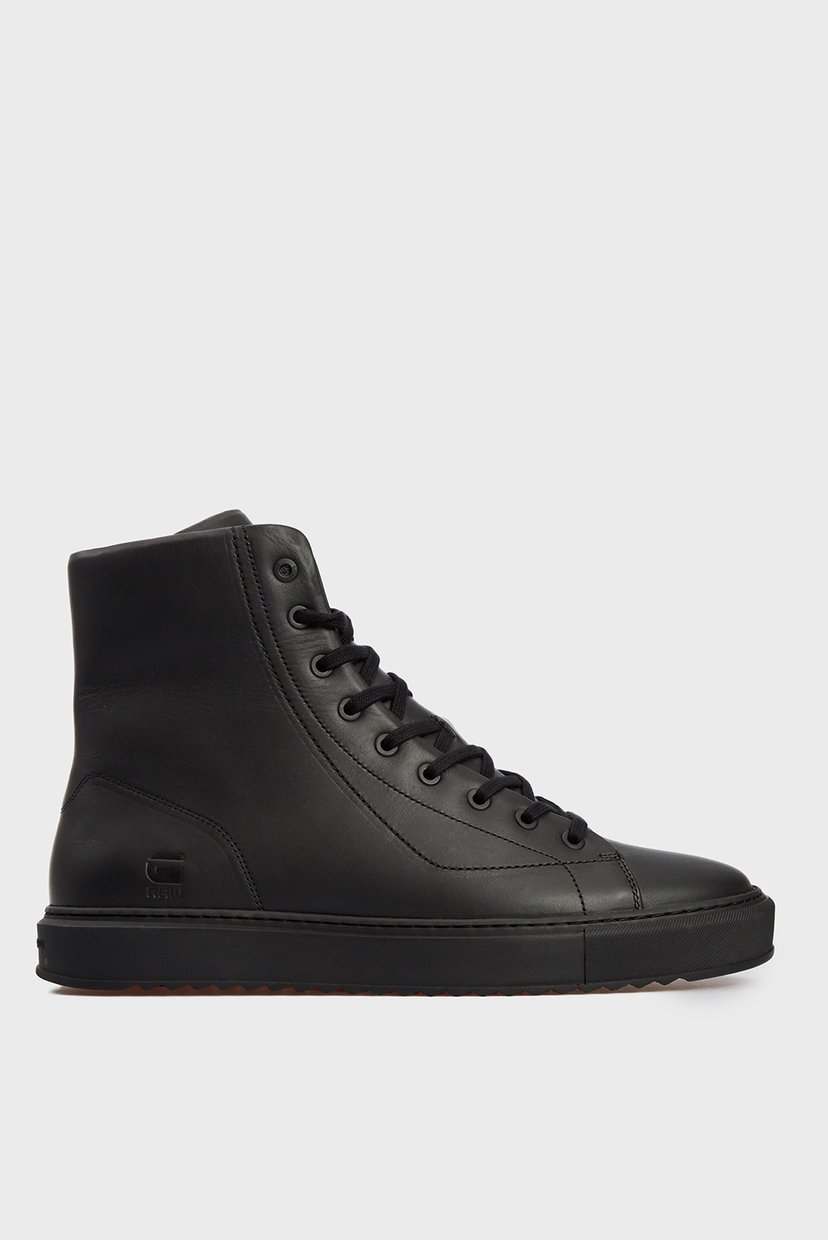 

Мужские черные кожаные хайтопы G-Star RAW 40 2142 007804