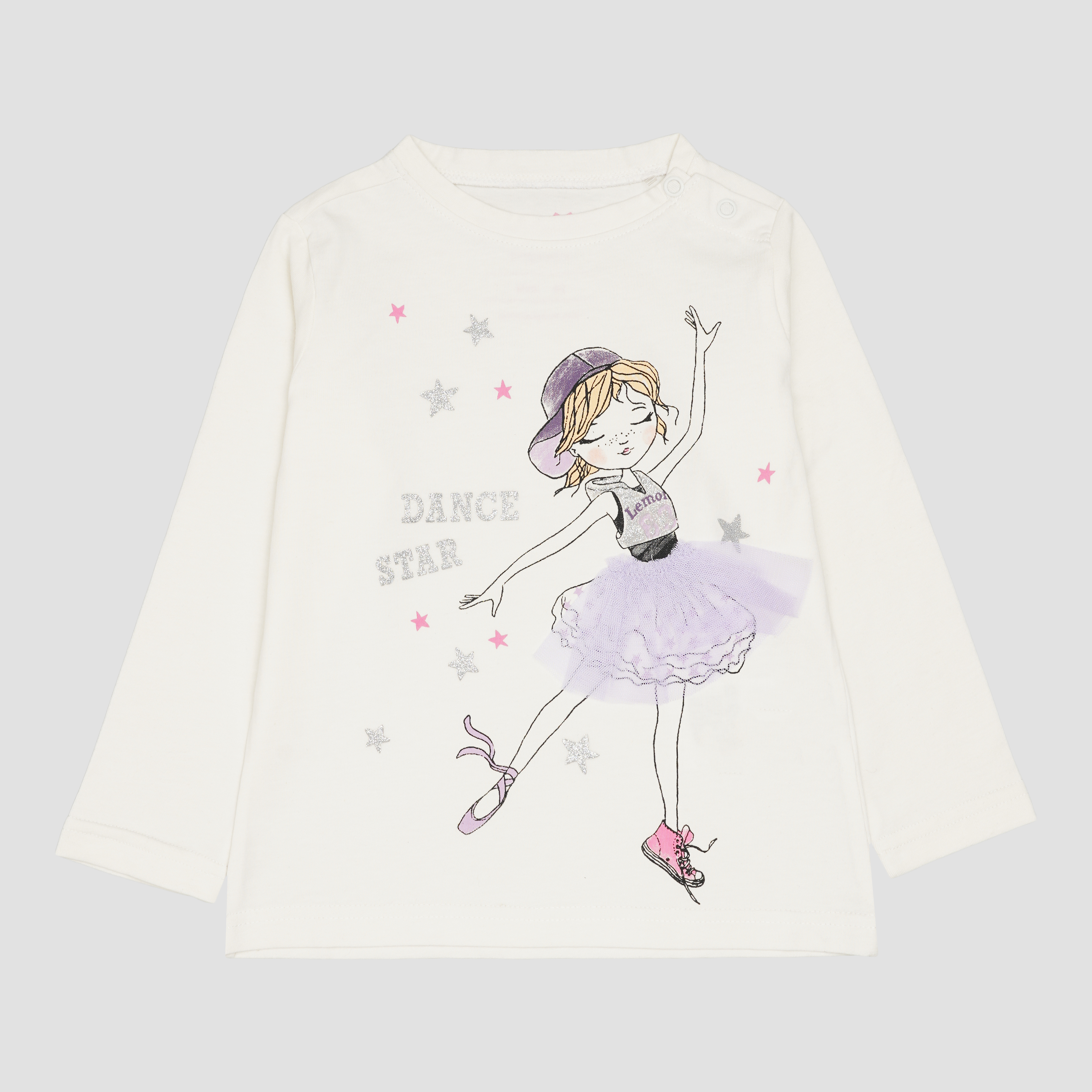 

Футболка с длинными рукавами Lemon Shiny Vibes ZL1143101SVG 92 см Белая
