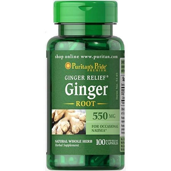 

Натуральные экстракты Puritan's Pride Ginger Root 550мг 100 капсул