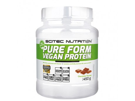 

Протеин Scitec Nutrition Pure Form Vegan Protein 450г Вкус Натуральный Шоколад