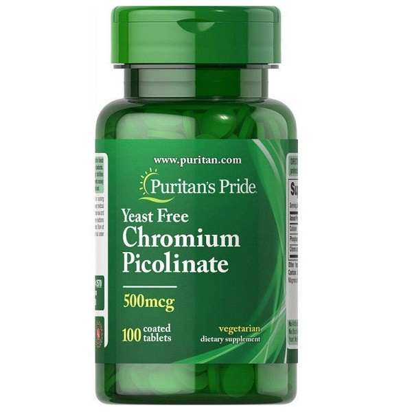 

Натуральный экстракт Puritan's Pride Chromium Picolinate 500 мкг Yeast Free 100 таблеток