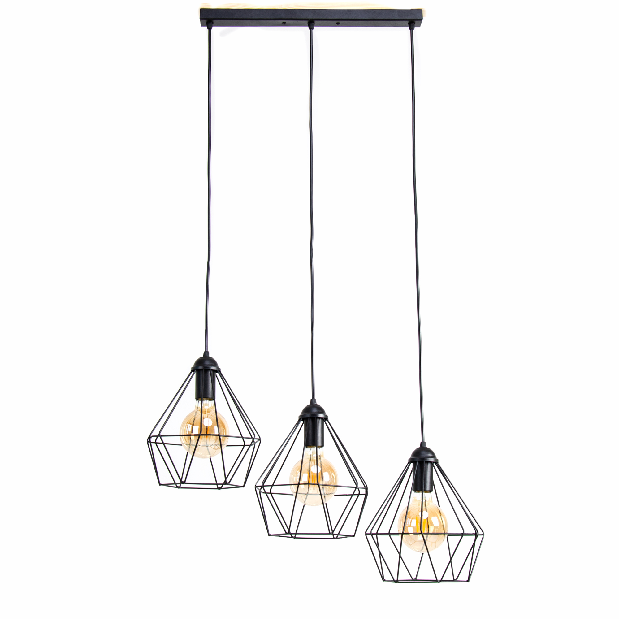 

Люстра металлическая потолочная Atma Light светильник из металла Cassel Crystal C235-450-3 Black