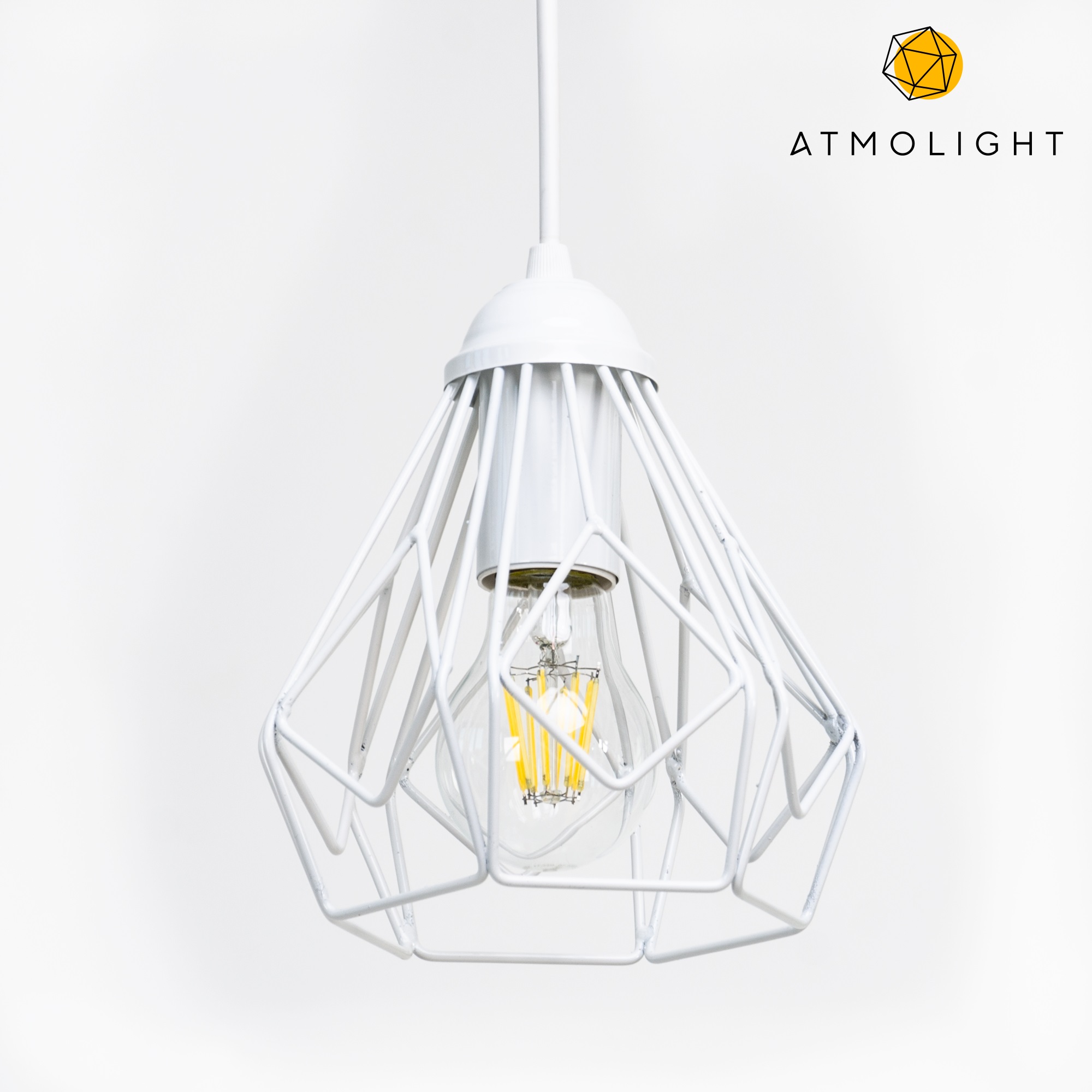 

Люстра из металла подвесная Atmolight серии Capella Bevel P165 White
