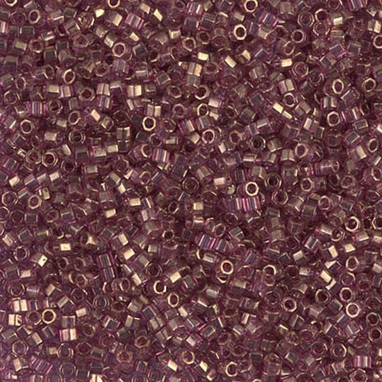 

Бисер Miyuki Delica Beads Cut 15/0 (рубка, прозрачный, темно-золотой сиреневый глянцевый), 50 г (DBSC-108)