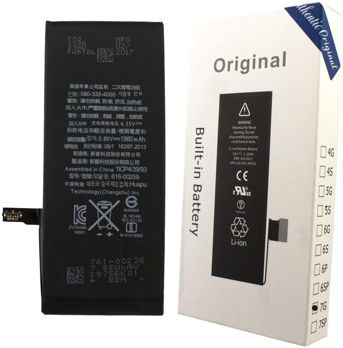 

Аккумулятор MOXOM Apple iPhone 7G 1960 mAh