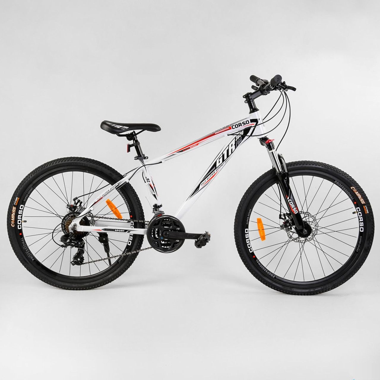 

Велосипед Спортивный 26" "CORSO" "Gtr-3000" White
