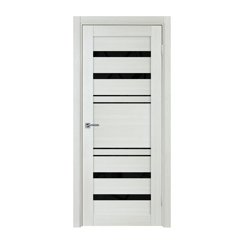 

Дверное полотно ТД ТД-413 2000х700 мм Дуб беленый R (чёрн. стекло)