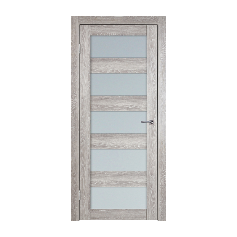 

Дверное полотно ТД ТД-5 2000х600 мм Дымчатый дуб L (бел. стекло)