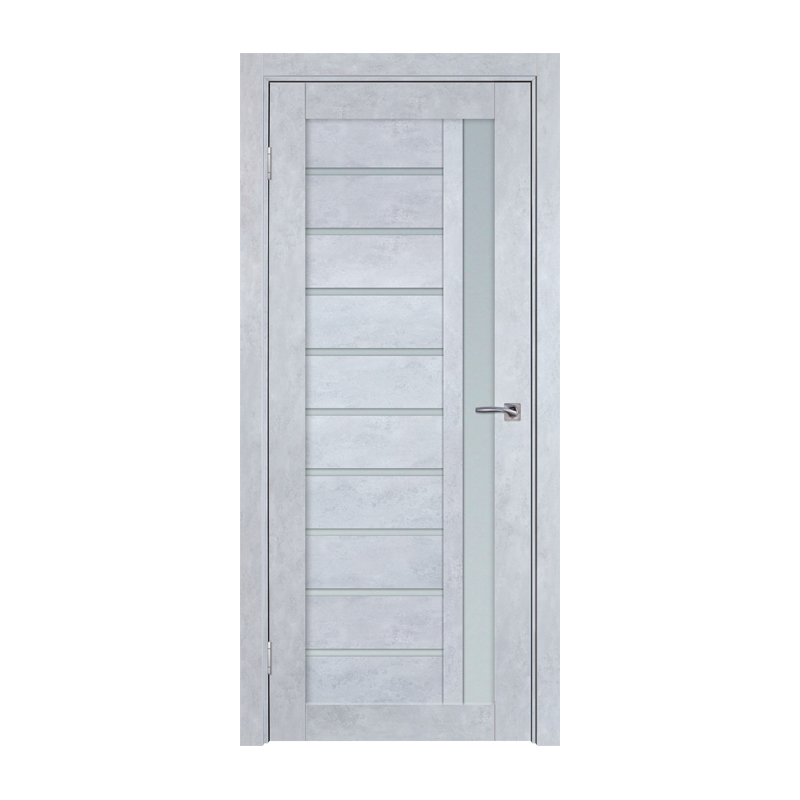 

Дверное полотно ТД ТД-37 2000х700 мм Серый бетон L (бел. стекло)