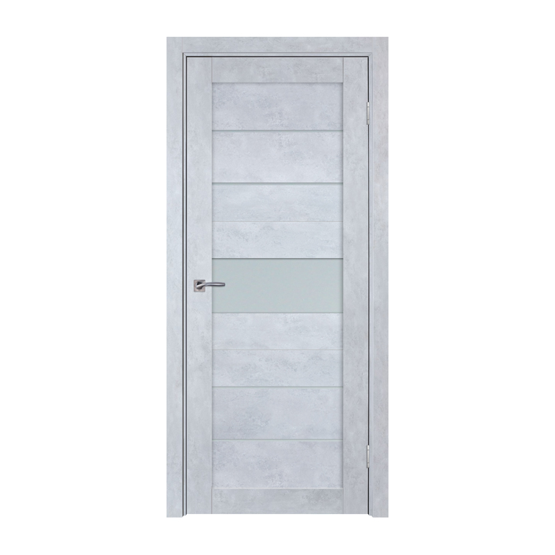 

Дверное полотно ТД ТД-303 2000х400 мм Серый бетон R (бел. стекло)