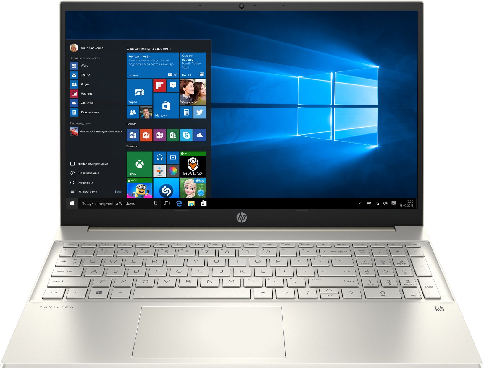 

Ноутбук HP Pavilion 15-eh1009ua (422D6EA) Gold