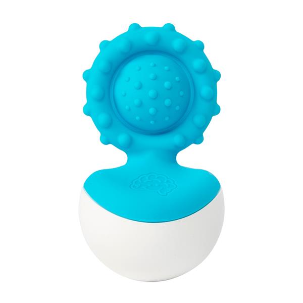 

Прорезыватель-неваляшка Fat Brain Toys dimpl wobl голубой (F2174ML)