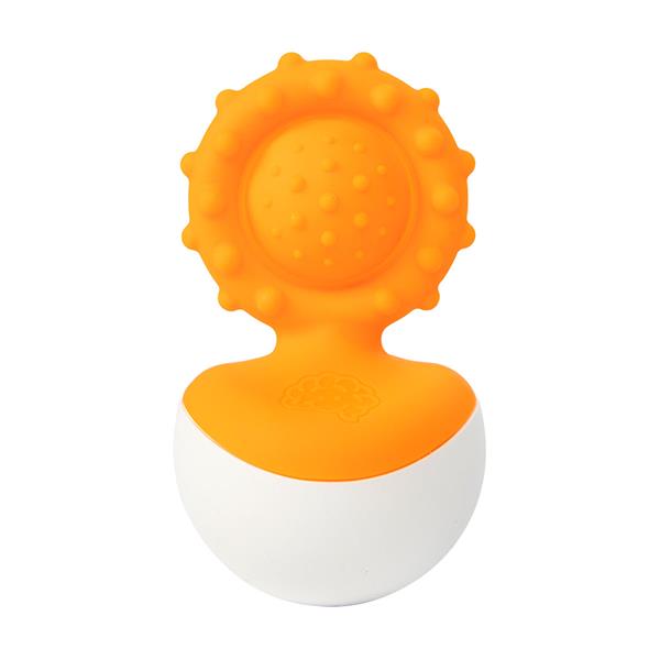 

Прорезыватель-неваляшка Fat Brain Toys dimpl wobl оранжевый (F2172ML)