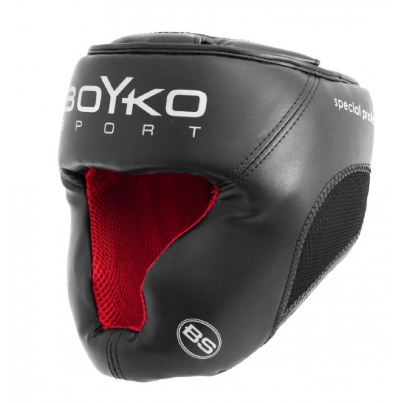 

Шлем боксерский тренировочный закрытый Boyko-Sport №3 эко-кожа черный XL, код: bs6226213504-BK