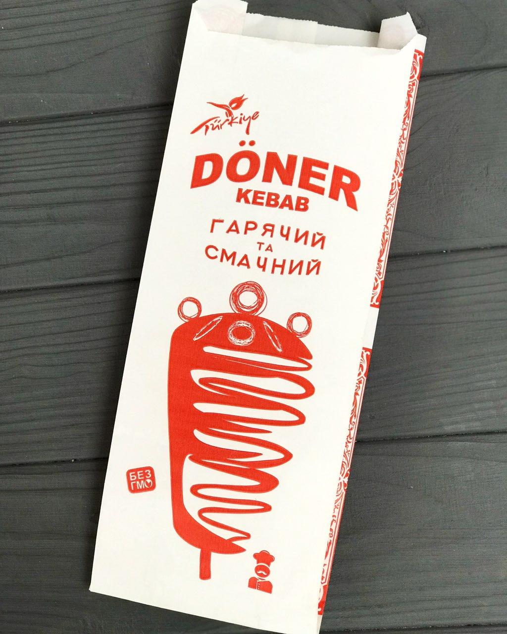 

Упаковка бумажная для Doner Kebab 295 1000 шт