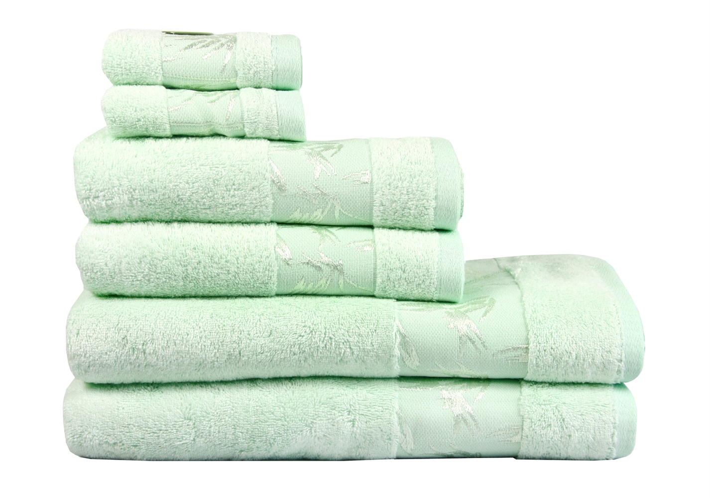 

Рушник махр Maisonette Bamboo 76*152 м'ятний 500 г/м2