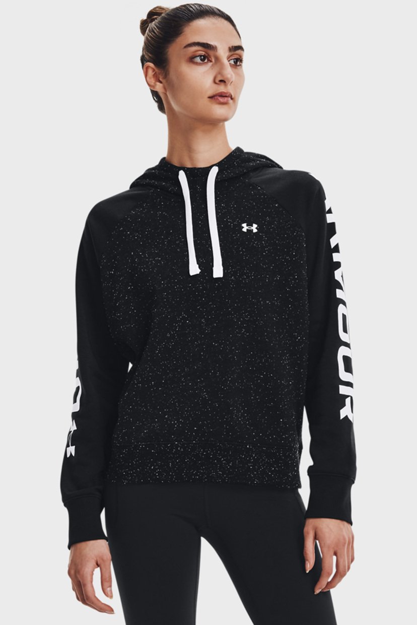 

Женское черное худи Rival Fleece CB Hoodie Under Armour SM 1365861-001