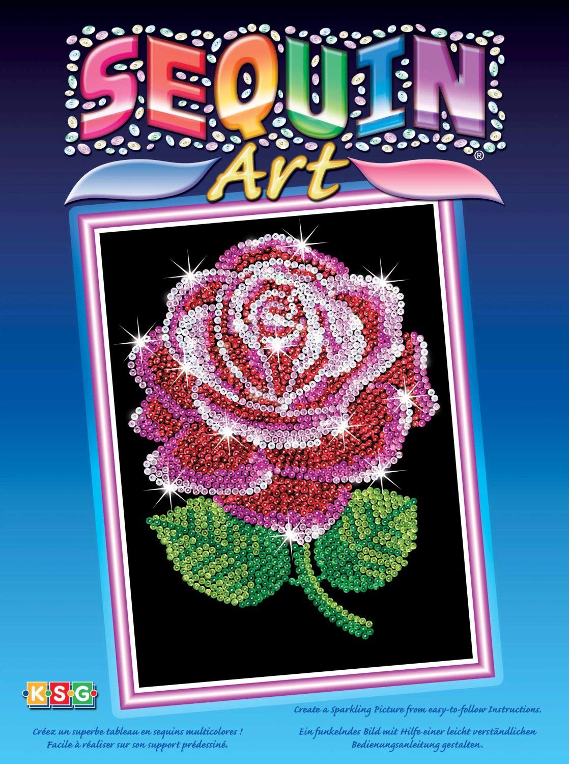 

Набор для творчества Sequin Art Blue Red Rose 25х34 см (SA1001)