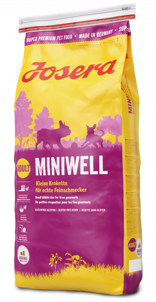 

Сухой корм Josera (Йозера) Miniwell для взрослых собак малых пород птица 15 кг