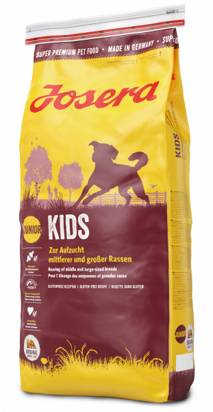 

Сухой корм Josera (Йозера) Kids для щенков и юниоров средних и крупных пород птица 15 кг