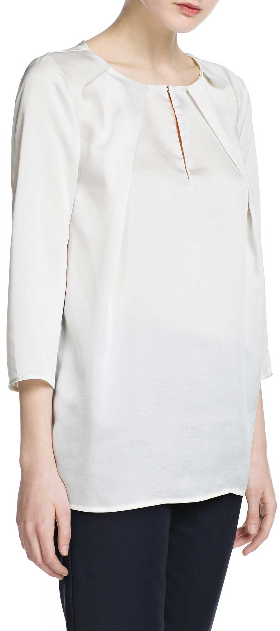 

Блузка Mango 230HK007 L Серебристая