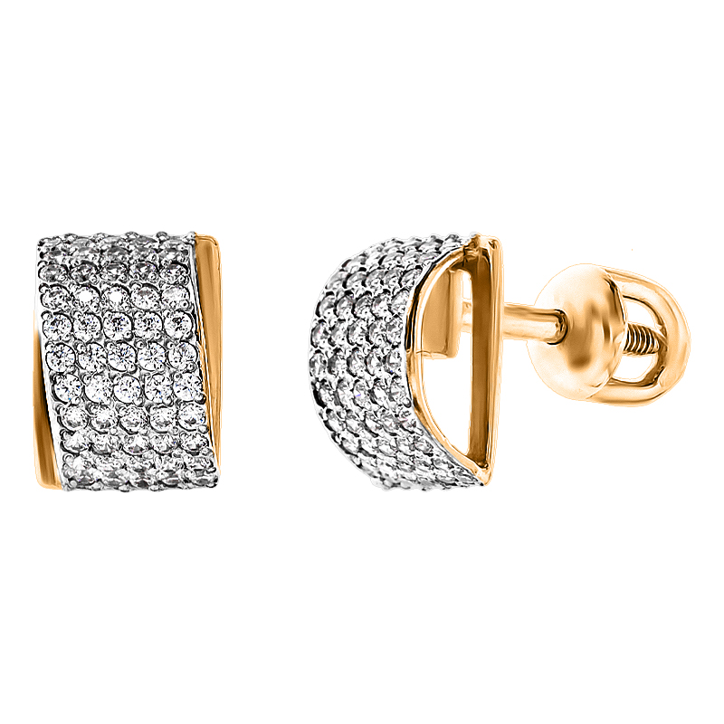 

Серьги-пусеты Diamant С2453