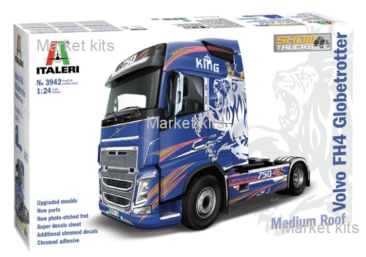 

Тягач Volvo FH4 Globetrotter 1:24 ITALERI (IT3942)