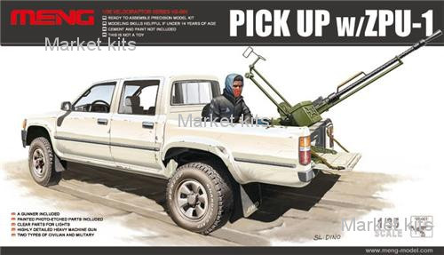 

Пикап с установленной зенитной установкой / PICK UP w/ZPU-1 1:35 Meng (MENG-VS001)