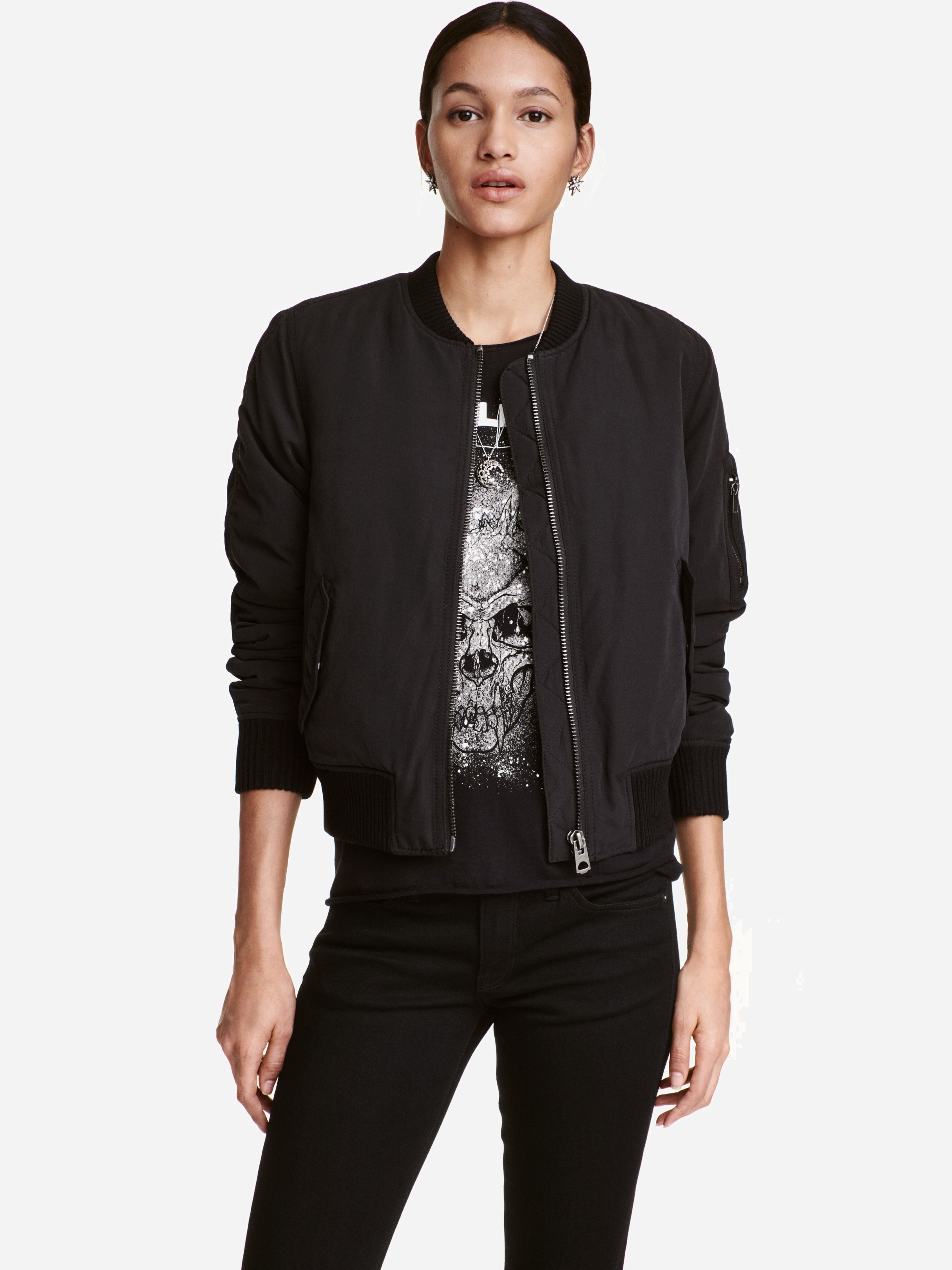 

Бомбер H&M XAZ069374DEIV 34 Черный