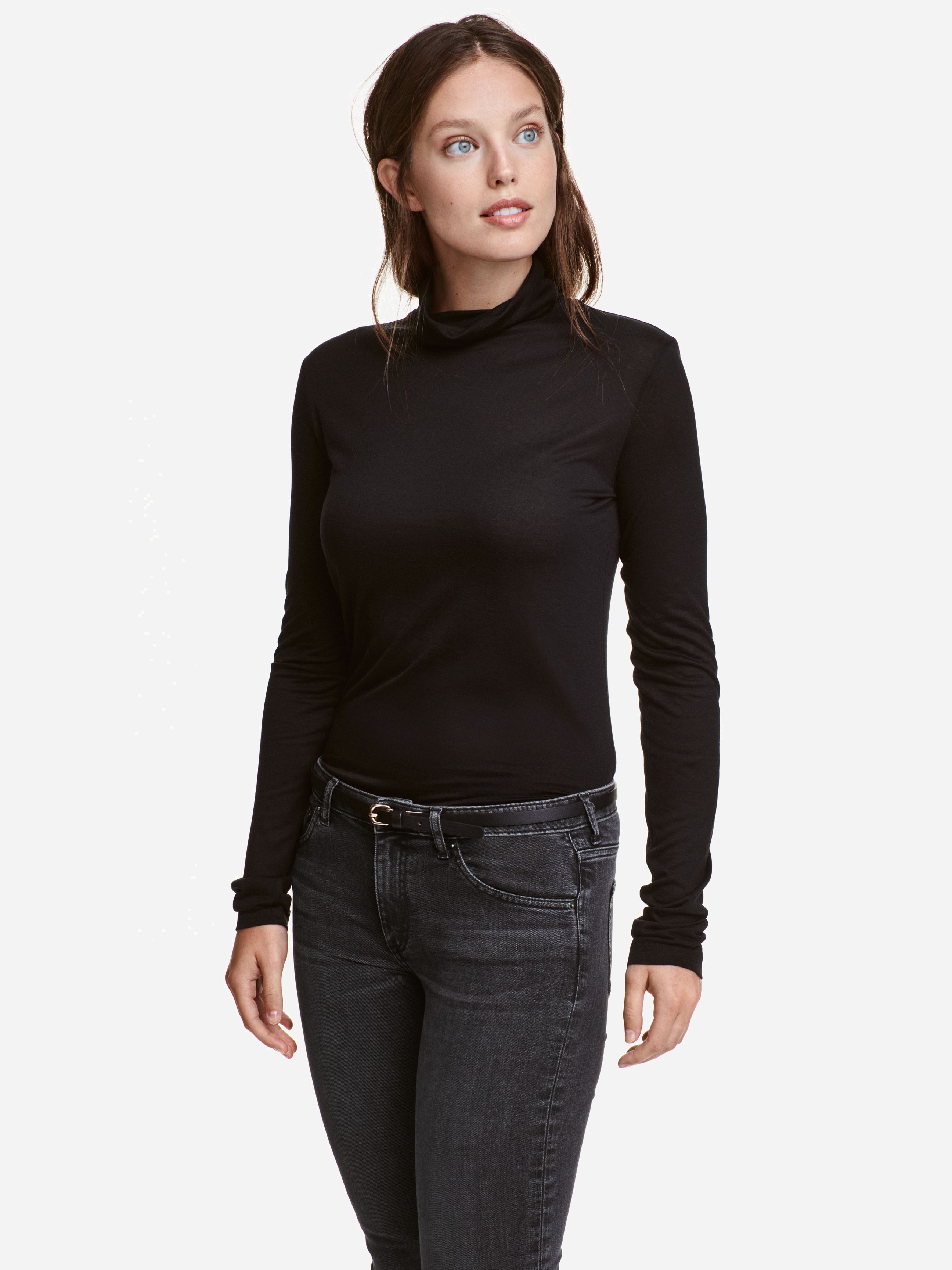 

Водолазка H&M XAZ046120SVJW L Черная