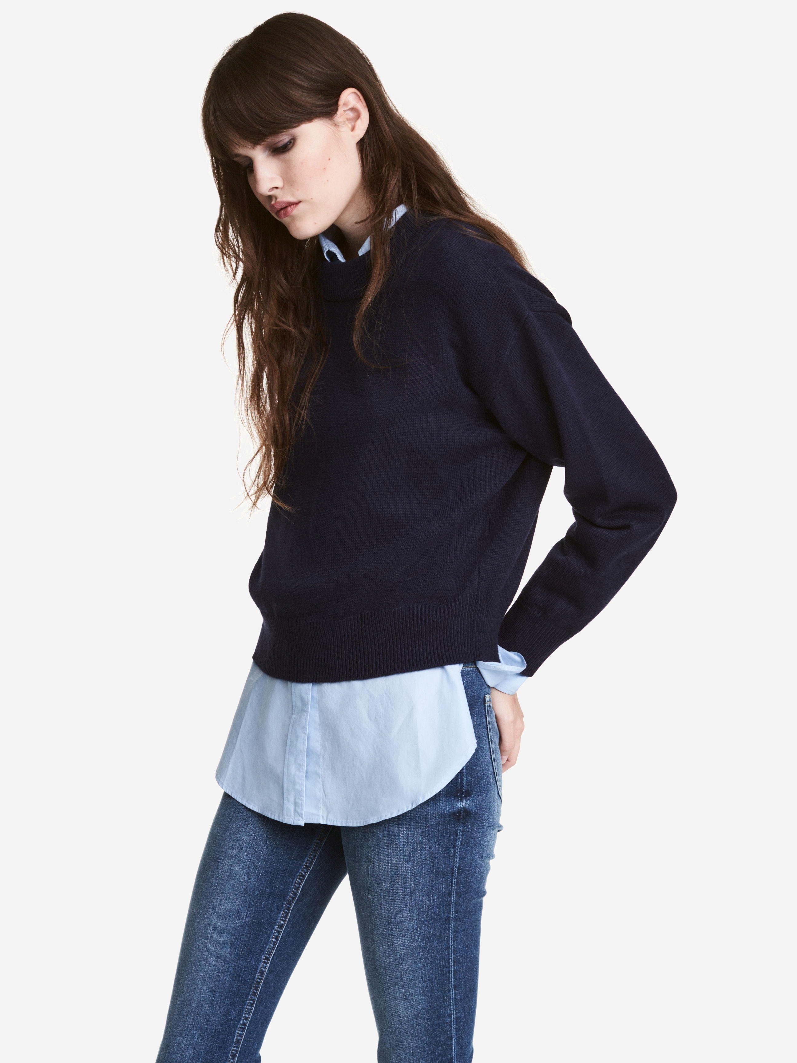 

Джемпер H&M XAZ049440OZSS XL Темно-синий