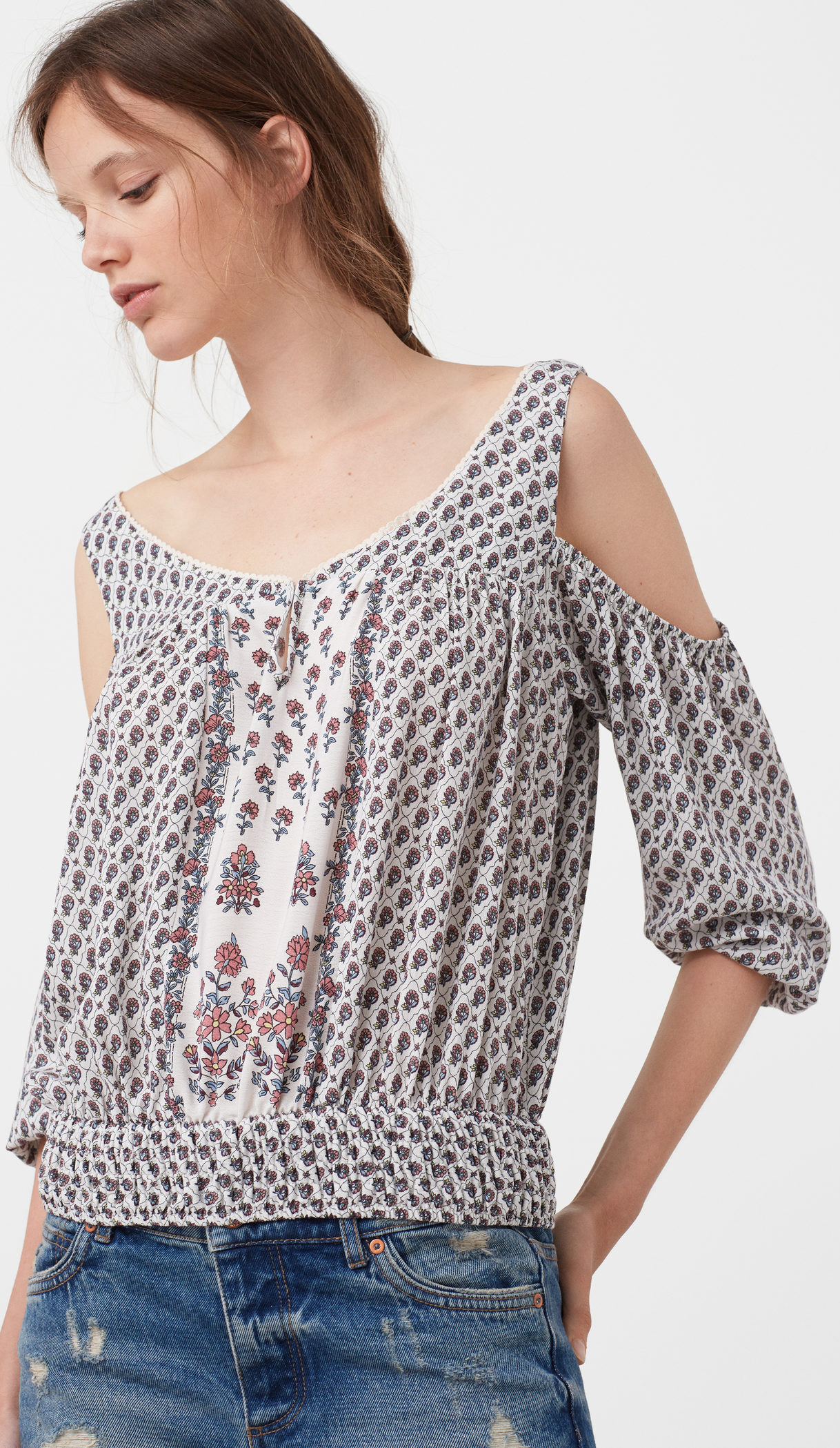 

Блузка Mango 730LO267 L Белая