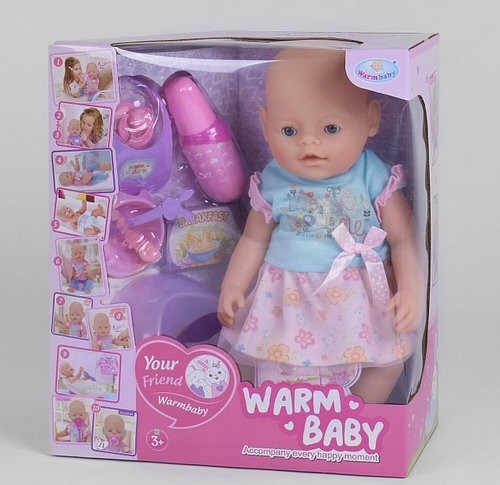 

Пупс функциональный Warm Baby WZJ 058 A-593