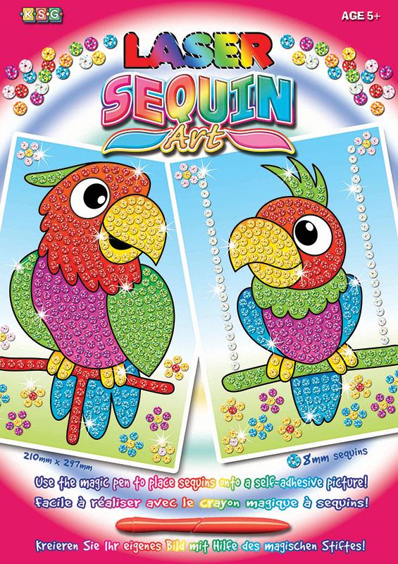 

Набор для творчества Sequin Art Laser Parrots 21х30 см (SA1319)