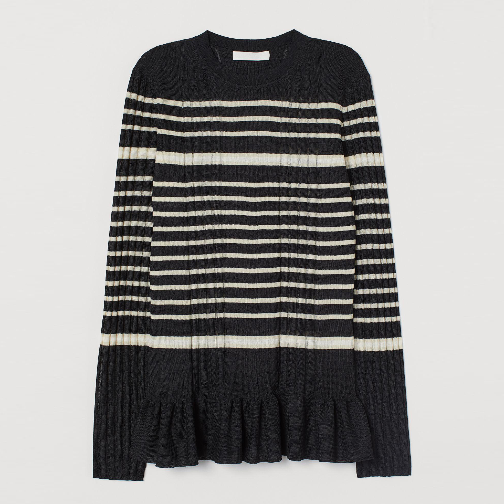 

Джемпер H&M XAZ224277AOWS L Черный с бежевым