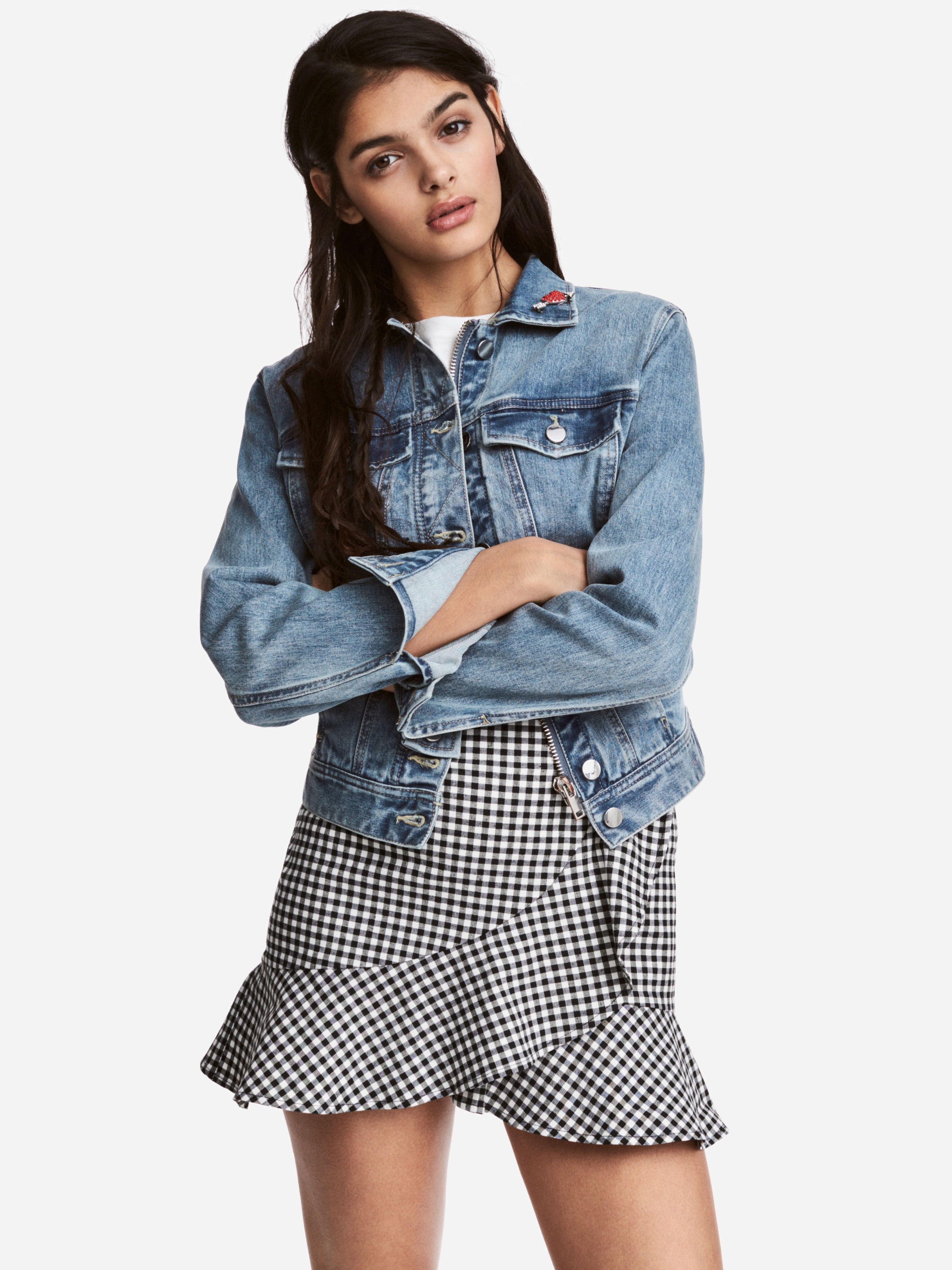 

Джинсовая куртка H&M XAZ069470HQNT 40 Синяя
