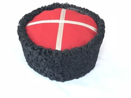 

Кубанка чорна козача із широким галуном 58 р