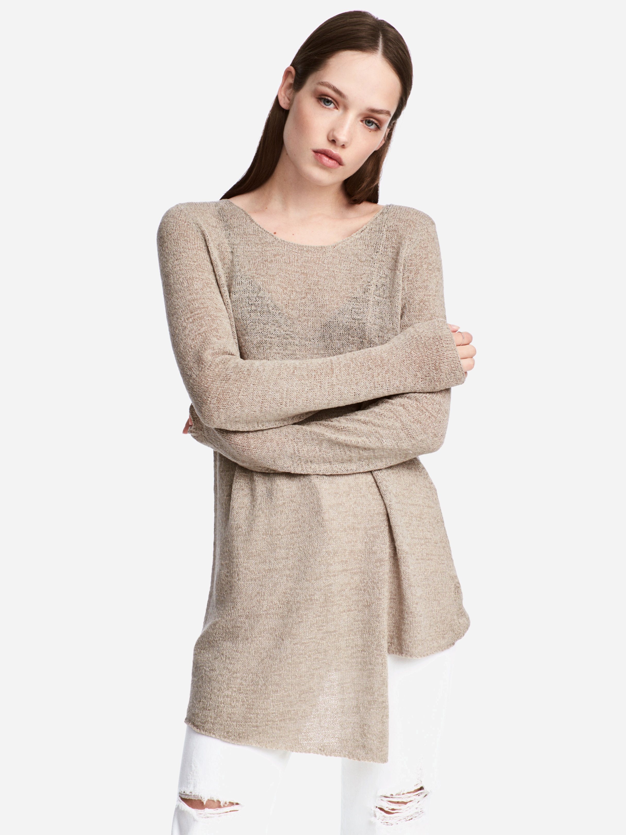 

Лонгслив H&M XAZ122371NFYF  Бежевый, Лонгслив H&M XAZ122371NFYF XS Бежевый