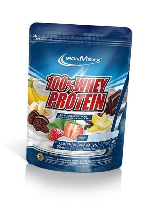 

Сывороточный протеин, 100% Whey Protein, IronMaxx 500г пакет Латте макиато (29083009)