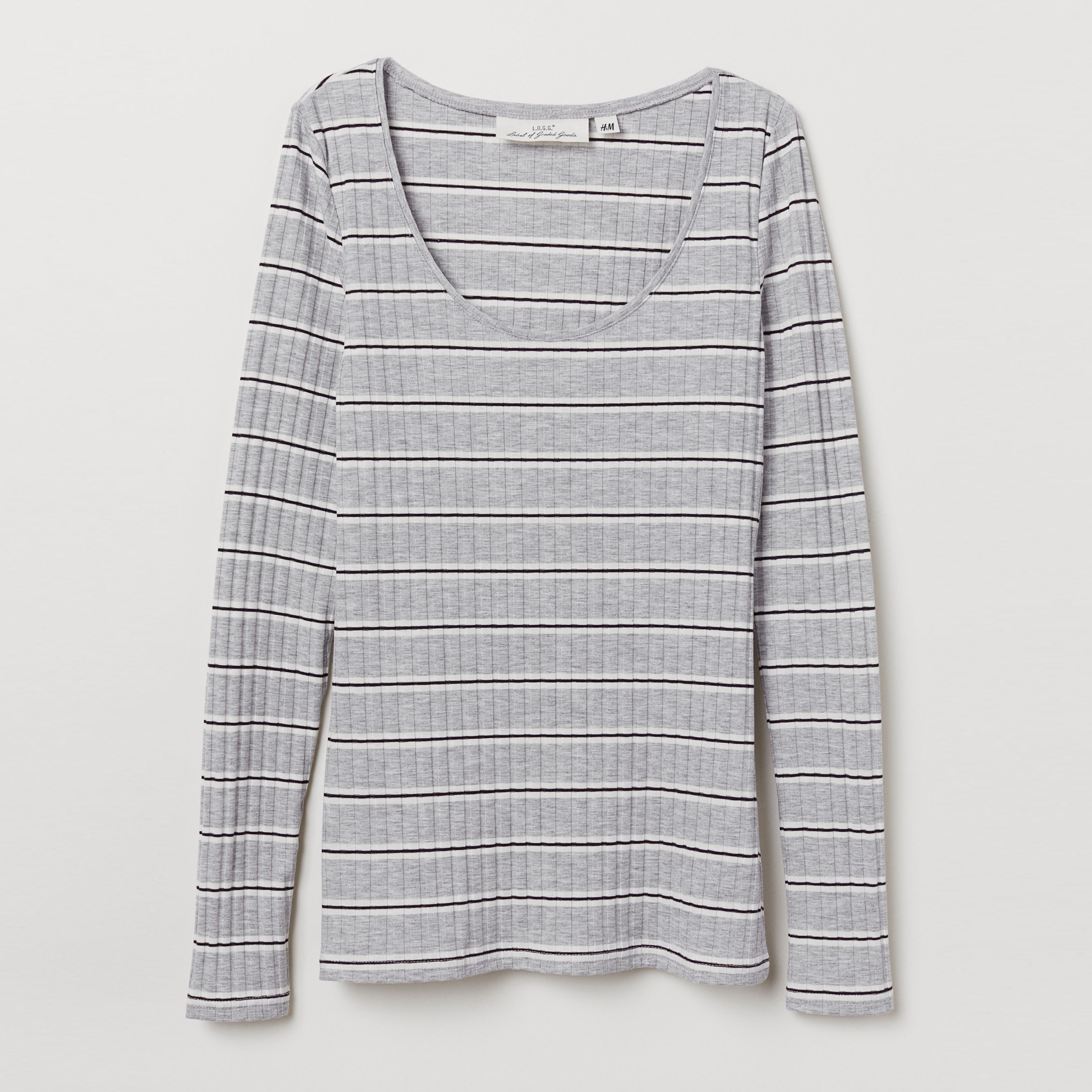 

Лонгслив H&M XAZ143178WCRR S Серый